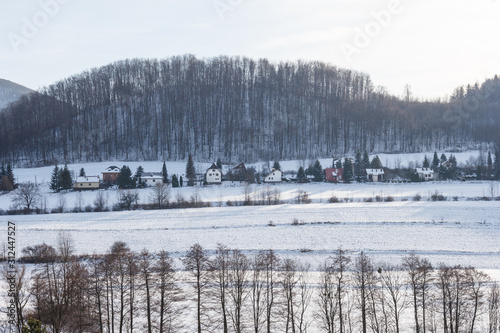 Polish countryside in Winter