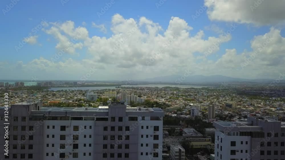 High rises in San Juan Puerto Rico on a sunny day High rises in San Juan Puerto Rico on a sunny day