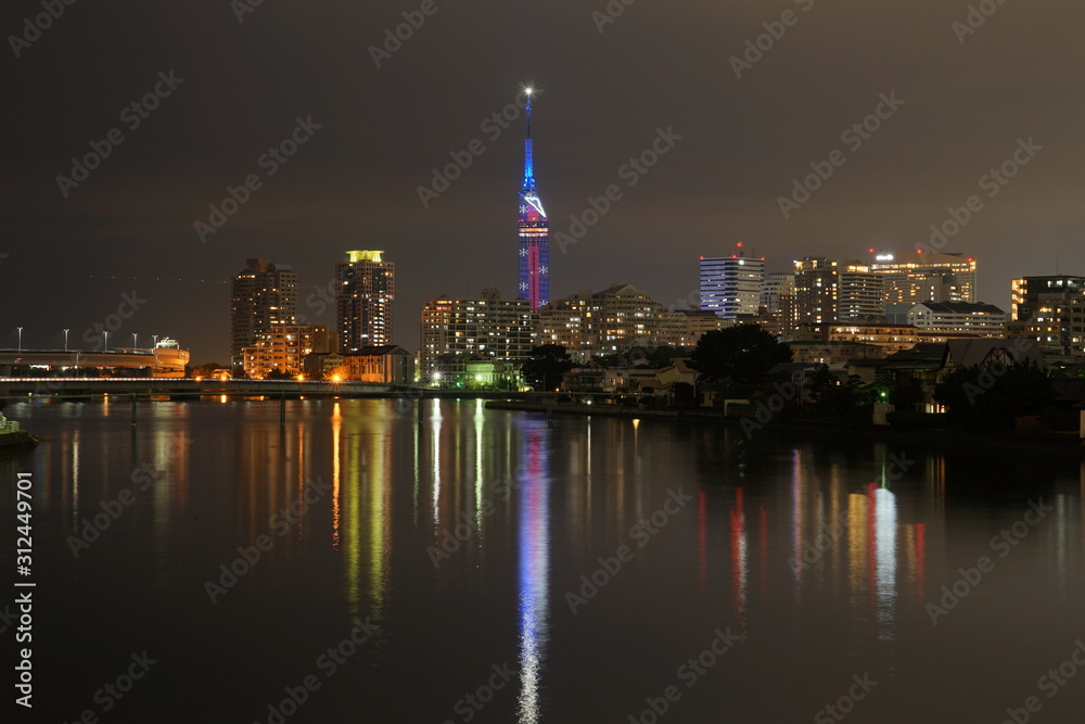 福岡西区の夜景風景