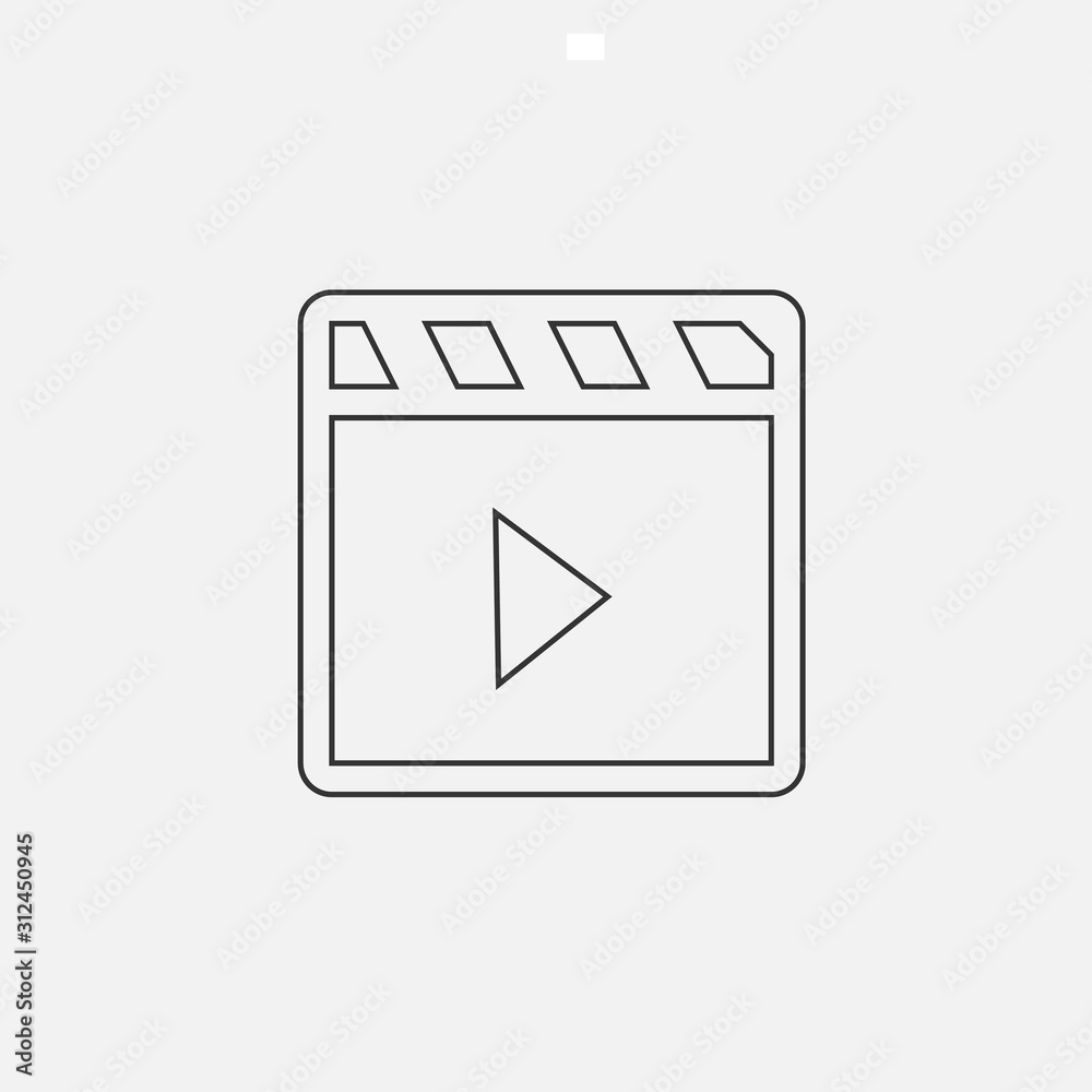 movie clipper icon vector illustration for graphic design and websites movie clipper icon vector illustration for graphic design and websites