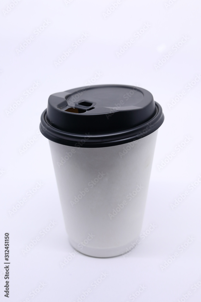 take away cup for hot coffee drink on white background take away cup for hot coffee drink on white background