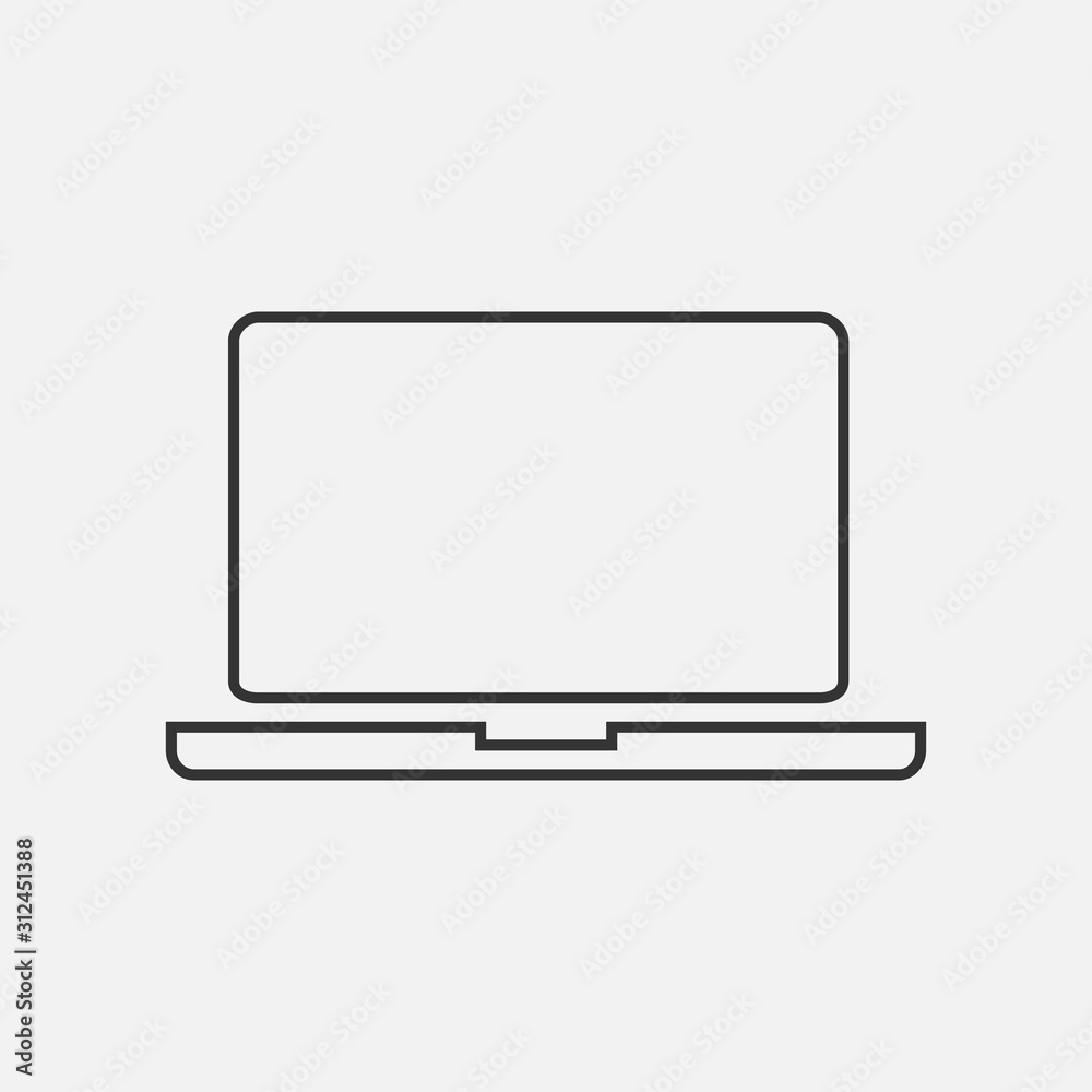 laptop icon vector illustration for graphic design and websites laptop icon vector illustration for graphic design and websites