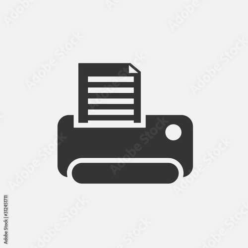 printer icon vector illustration for graphic design and websites