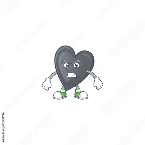 Picture of black love cartoon character with angry face