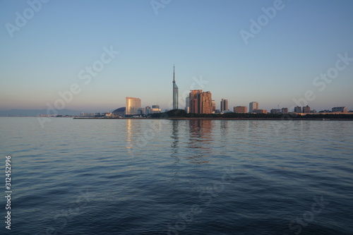 福岡シーサイドももちエリア風景夜景