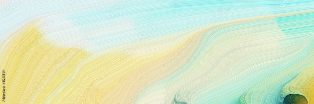 horizontal modern colorful abstract wave background with tea green, khaki and blue chill colors. can be used as texture, background or wallpaper
