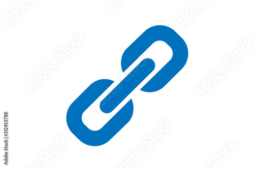 Chain icon, link icon vector illustration
