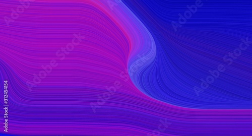 Fototapeta Naklejka Na Ścianę i Meble -  creative colorful abstract wave background with medium blue, dark violet and blue violet colors. can be used as poster, background or wallpaper
