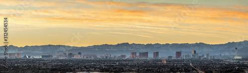 Las Vegas skyline panorama at twilight