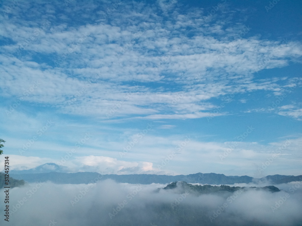 Indahnya panorama alam pagi hari di puncak bangku Ciamis lagi Viral