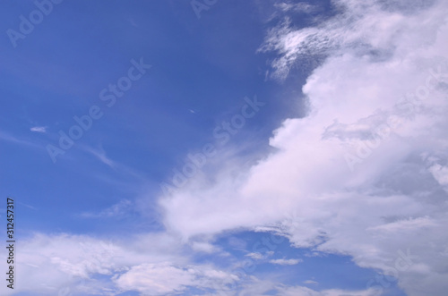 Clouds in blue sky background © Beach boy 2024