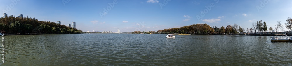 Beautiful Landscape by Xuanwu Lake in Nanjing City Beautiful Landscape by Xuanwu Lake in Nanjing City
