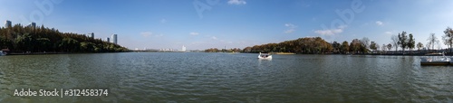 Beautiful Landscape by Xuanwu Lake in Nanjing City