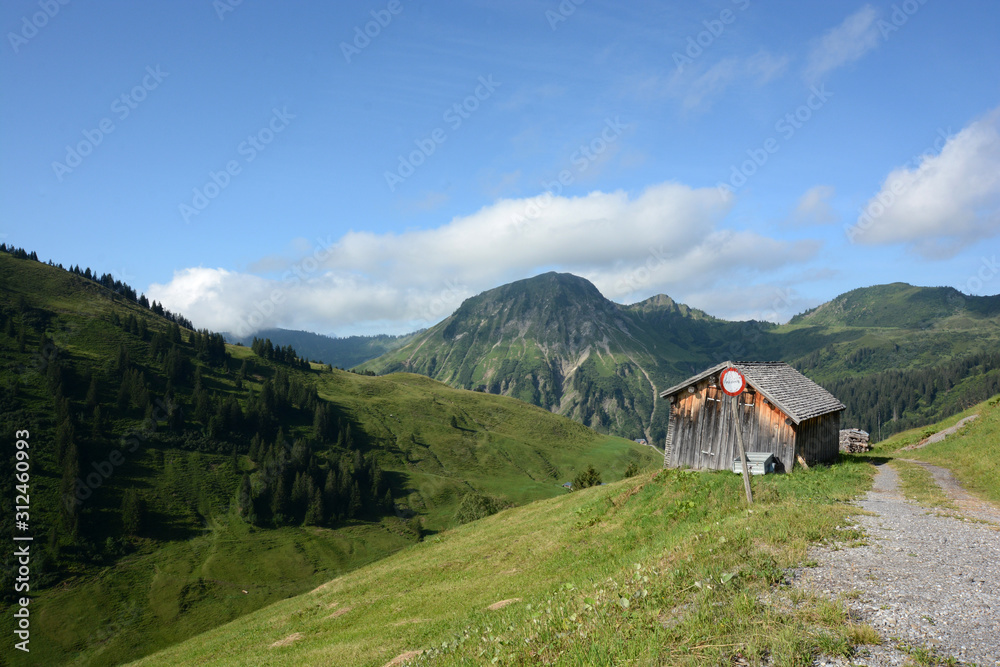 across the alps in Vorarlberg, Austria across the alps in Vorarlberg, Austria