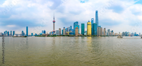 Urban architecture scenery and city skyline in Shanghai