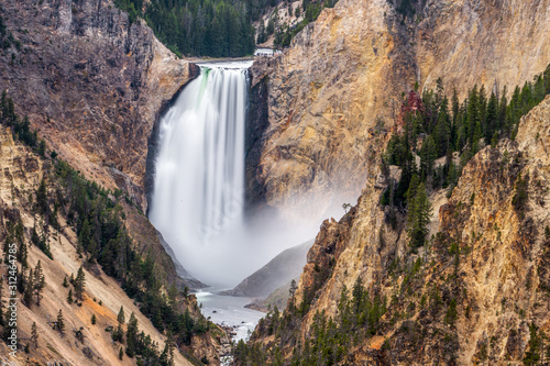 Grand canyon of yellowstone the most beautiful in Yellowstone national park , Wyoming , United States of America