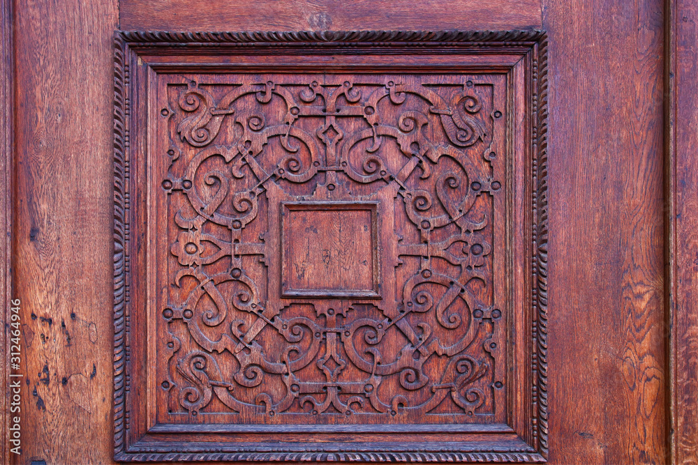 background of old grunge, medieval wooden texture. part of antique old door