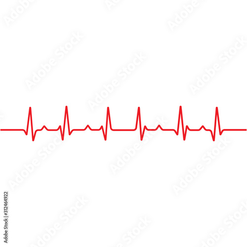 Art design health medical heartbeat pulse vector