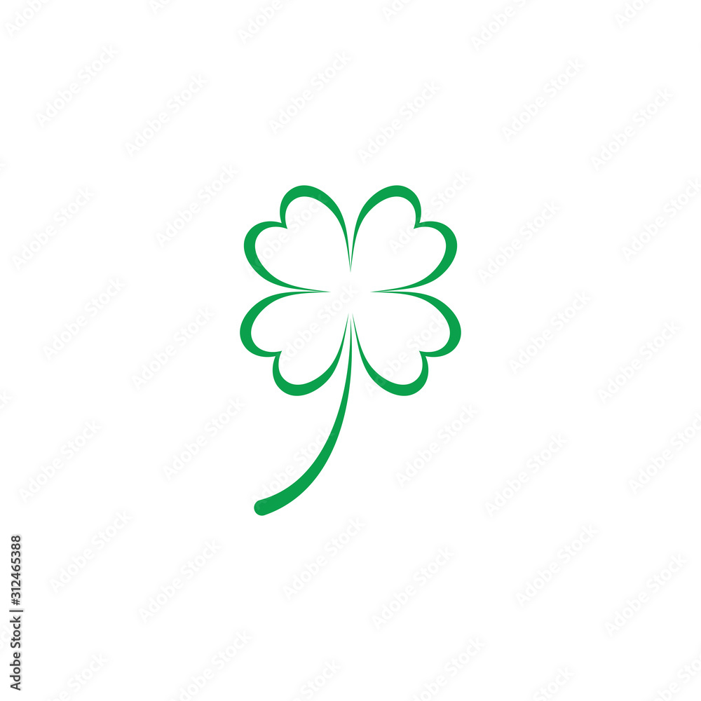 Leaf clover sign icon.saint patrick symbol.design Leaf clover sign icon.saint patrick symbol.design