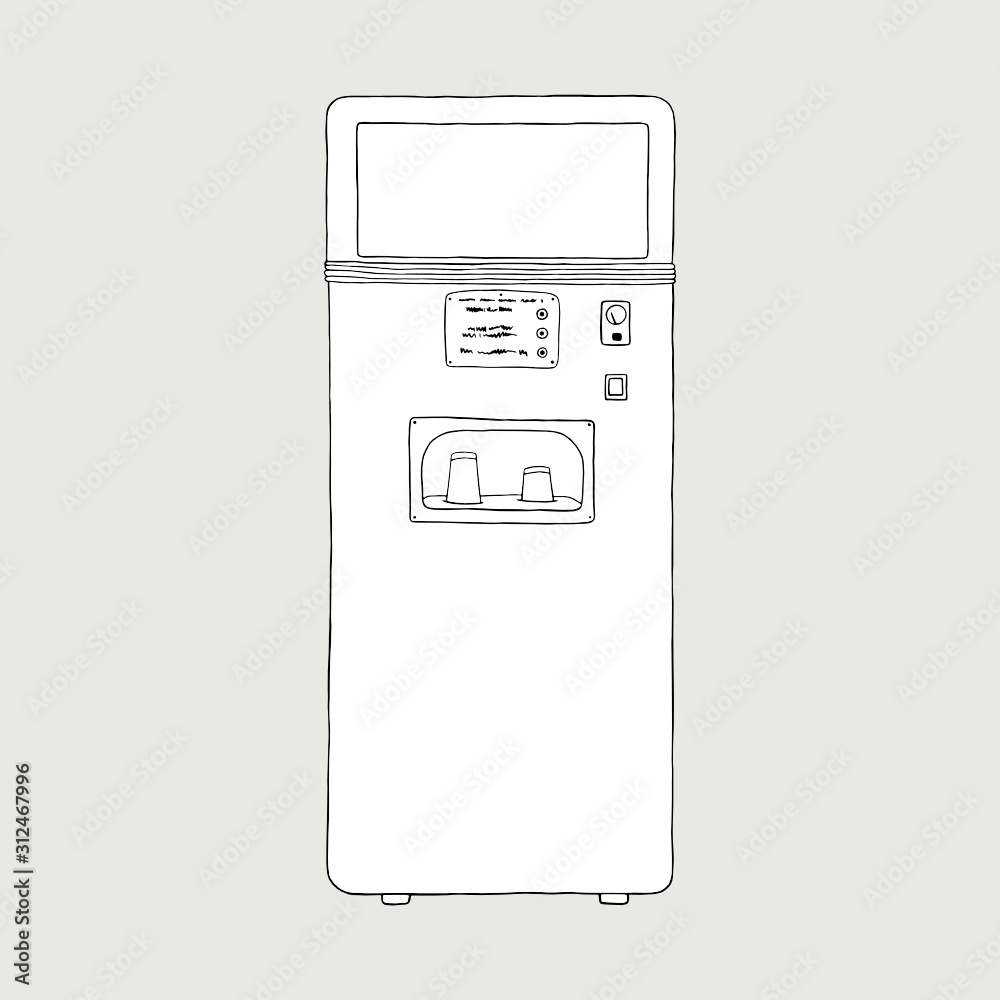 Fototapeta premium Old style carbonated water dispenser.