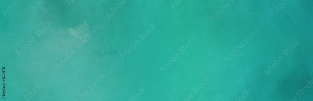 old color brushed vintage texture with light sea green, cadet blue and teal colors. distressed old textured background with space for text or image. can be used as header or banner