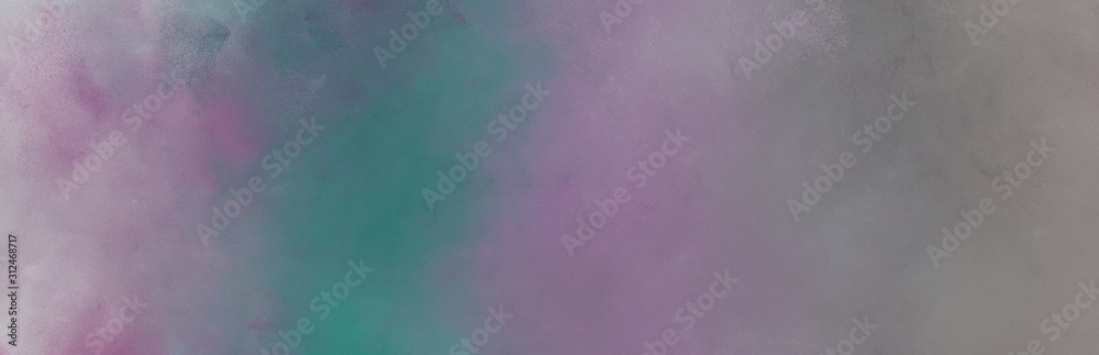 multicolor painting background texture with gray gray, teal blue and silver colors and space for text or image. can be used as header or banner
