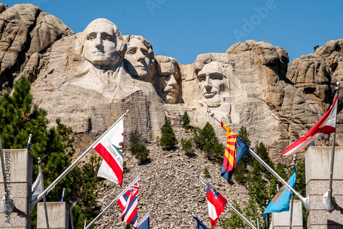 Mount rushmore national memorial , one of the famous national park and monuments in South Dakota, United States of America photo