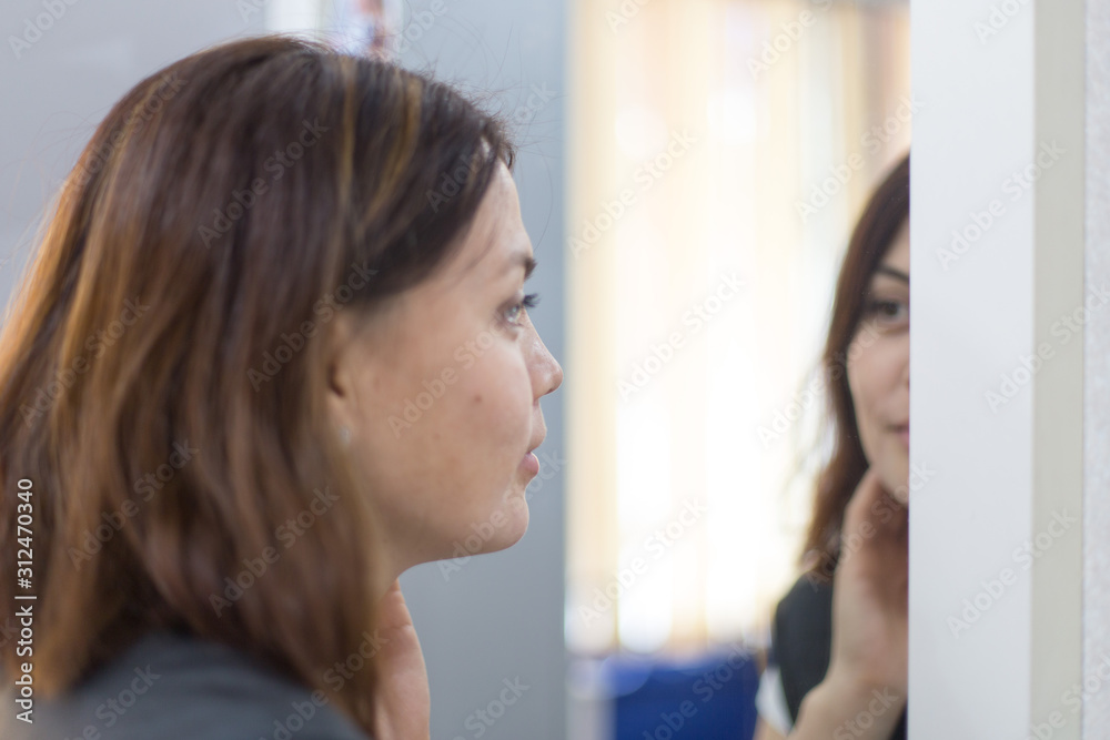 the girl near the mirror the girl near the mirror