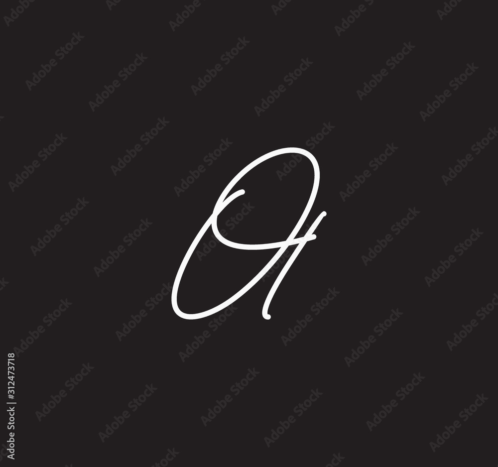 Couple Cursive Letters Initial Signature Handwriting Calligraphy Couple Cursive Letters Initial Signature Handwriting Calligraphy