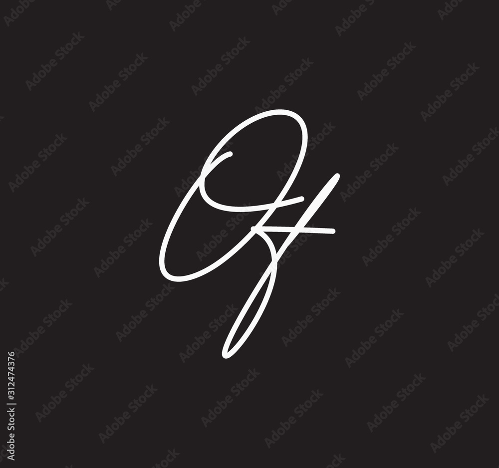 Couple Cursive Letters Initial Signature Handwriting Calligraphy Couple Cursive Letters Initial Signature Handwriting Calligraphy