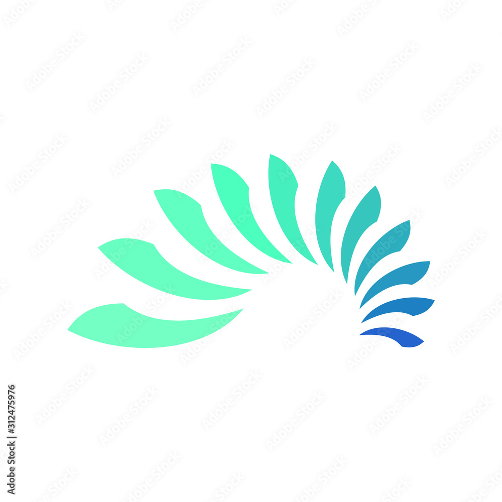 logo for company and business. half circle logo