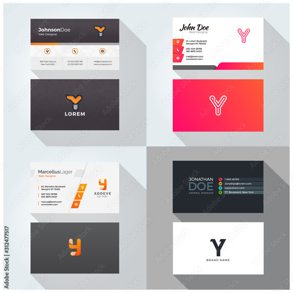 T letter logo professional corporate Visiting card, Modern Multipurpose design template. Set of 4 Business cards T letter logo professional corporate Visiting card, Modern Multipurpose design template. Set of 4 Business cards