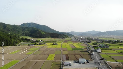 愛媛の田舎の風景をドローンで空撮