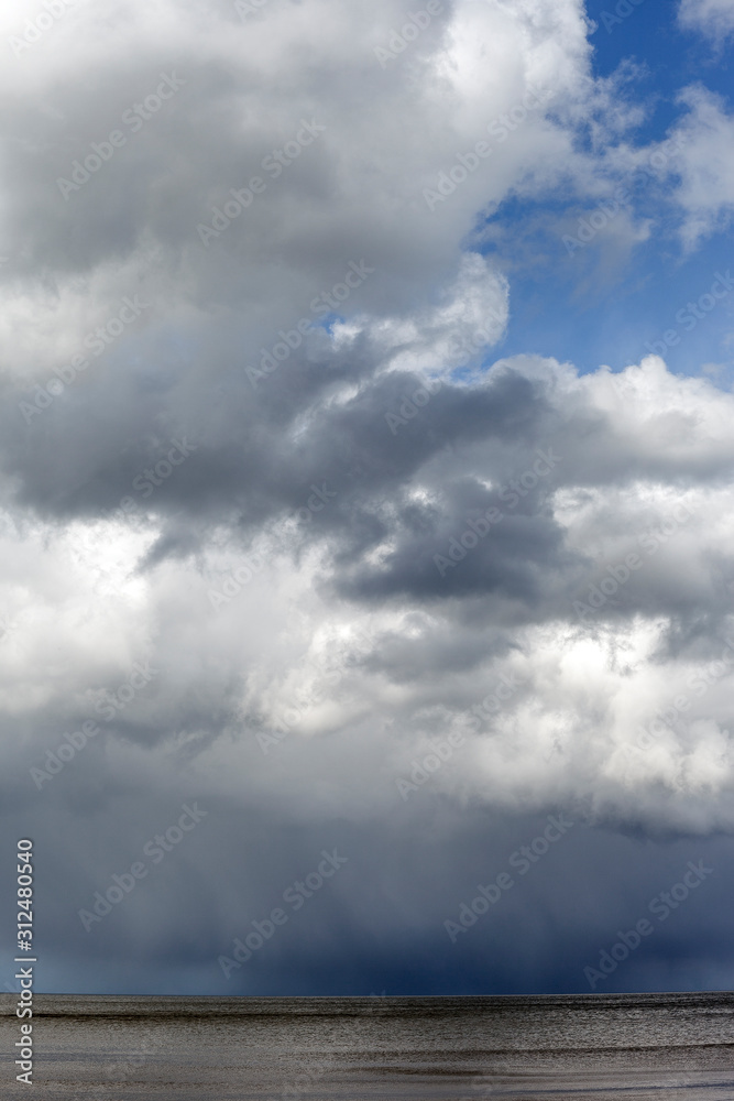 Cloudy sky over gulf of Riga, Baltic sea. Cloudy sky over gulf of Riga, Baltic sea.