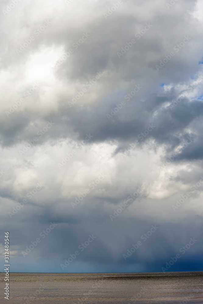 Cloudy sky over gulf of Riga, Baltic sea. Cloudy sky over gulf of Riga, Baltic sea.