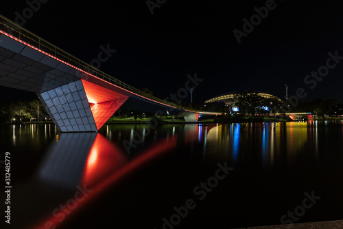 Adelaide Oval and River Torrens Footbridge photo