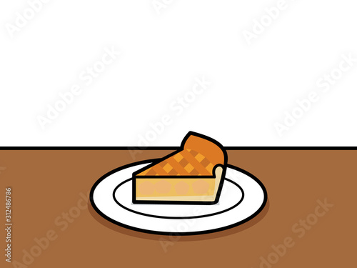 カフェタイム アップルパイ （背景なし）