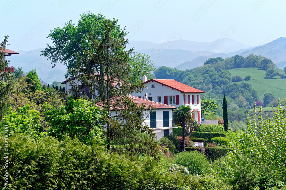 Sare village in yhe Basque mountain