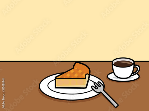 カフェタイム アップルパイ （ケーキセット）