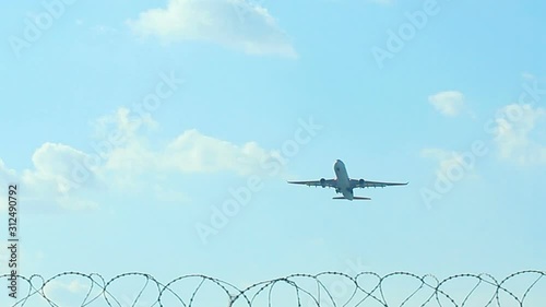 Jet Plane Takeoff stock video
