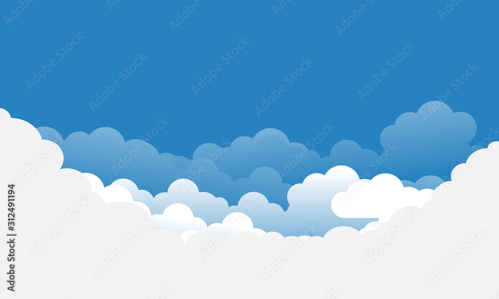 Blue sky background with clouds. Blue sky background with clouds.