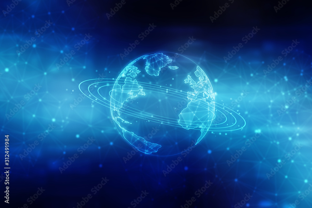 2d illustration world map abstract background 2d illustration world map abstract background