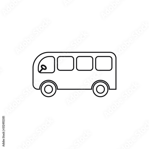 Bus icon design, vector illustration