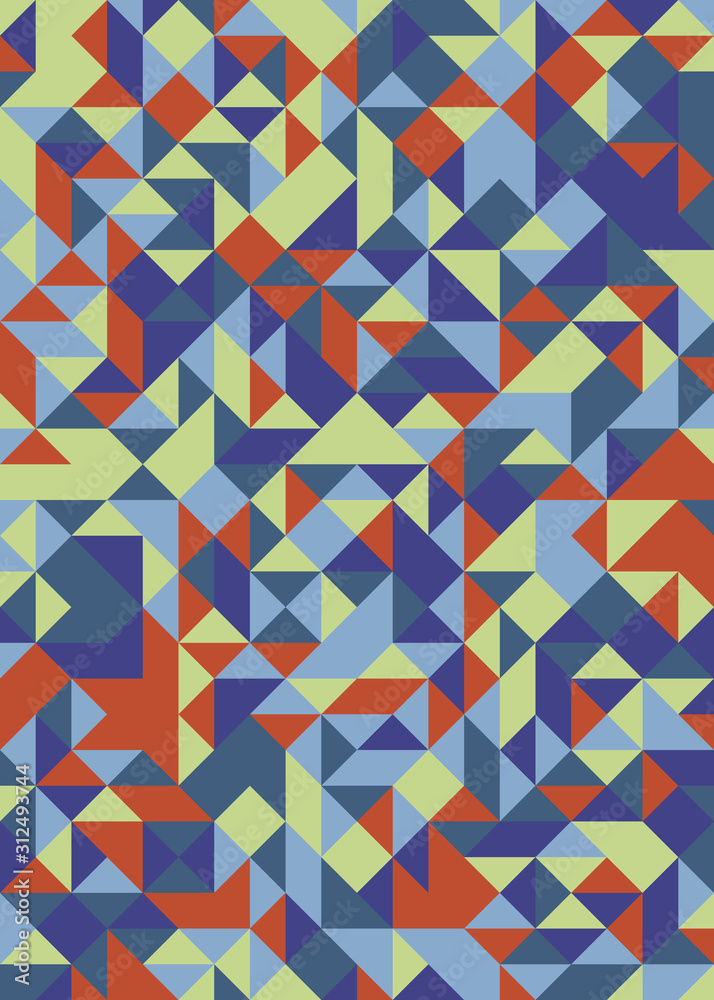 Pattern with random colored Diamonds Generative Art background illustration Pattern with random colored Diamonds Generative Art background illustration