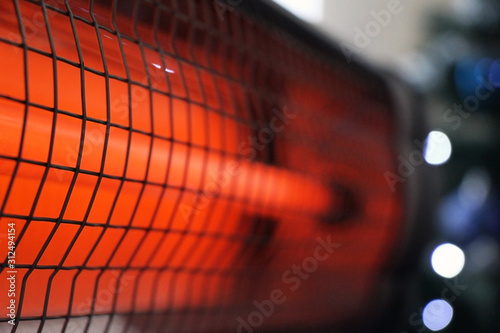 Schilderij op canvas Infrared heater. Cozy warmth for home..
