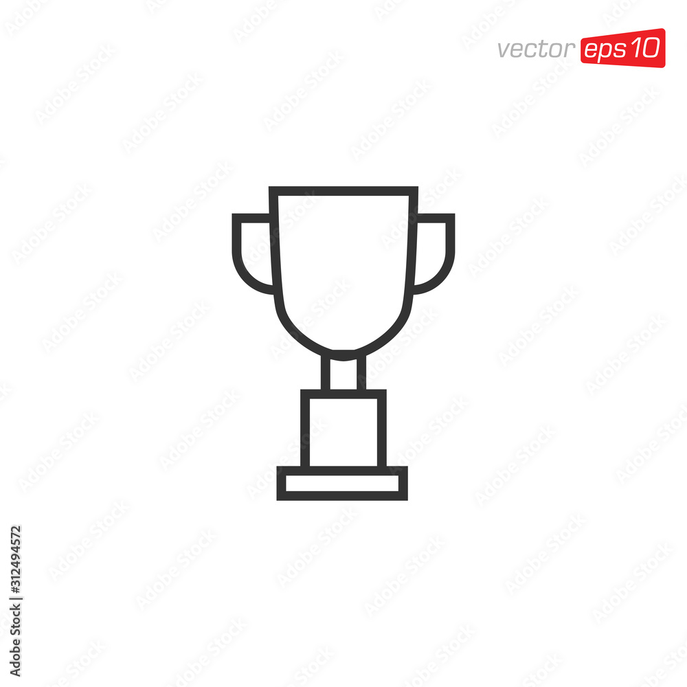 Trophy Icon Design Vector Template Trophy Icon Design Vector Template