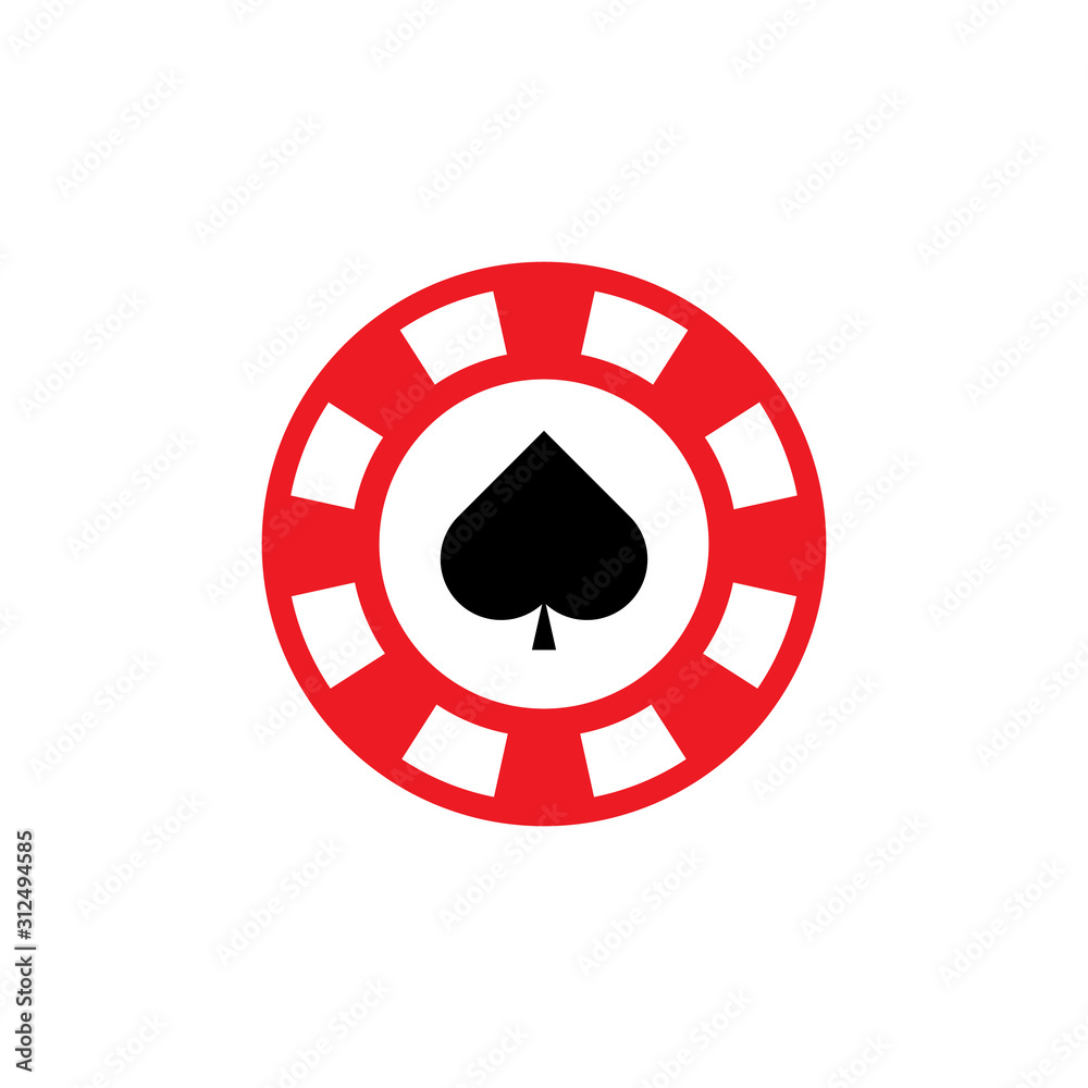 poker chip icon design. vector illustration poker chip icon design. vector illustration