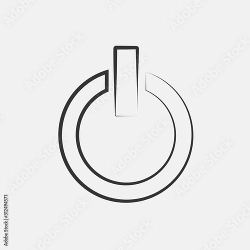 off icon vector for web and graphic design