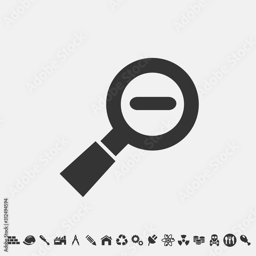 zoom out icon vector for web and graphic design