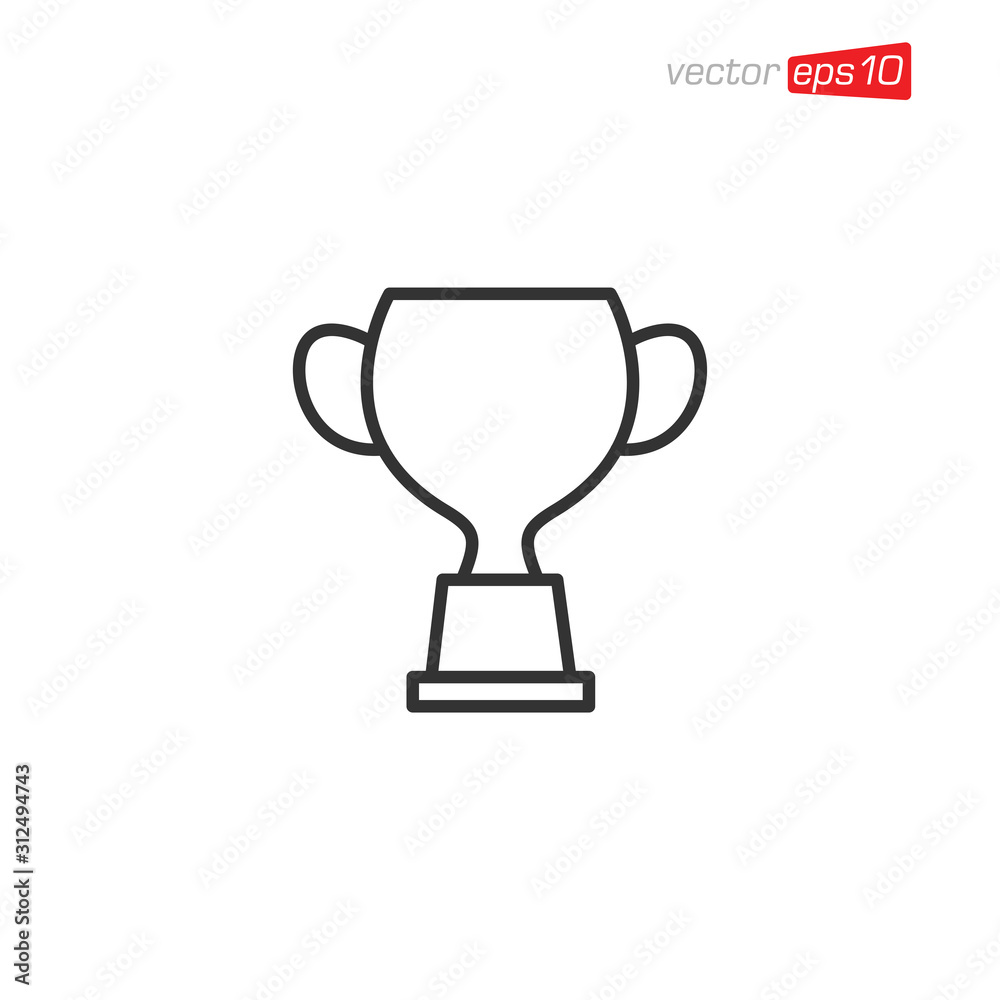 Trophy Icon Design Vector Template Trophy Icon Design Vector Template